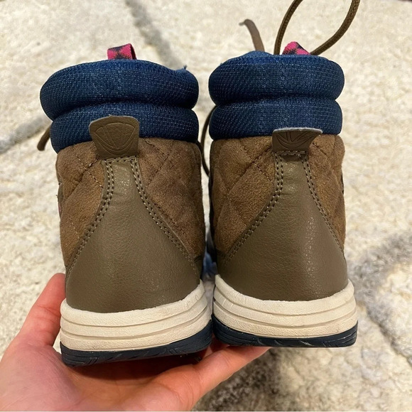 RYKA Aurora Quilted Sneaker Ankle Boot taupe Brown blue pink 6.5 - Picture 7 of 12